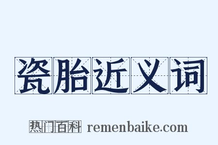 瓷胎近义词是什么意思的图片